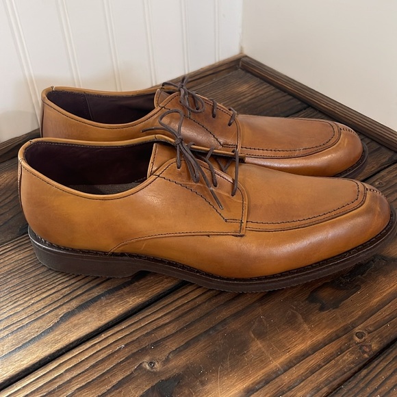 New Allen Edmonds Brown Leather Derby Oxfords Dress Shoes Mens 10 - Picture 3 of 7